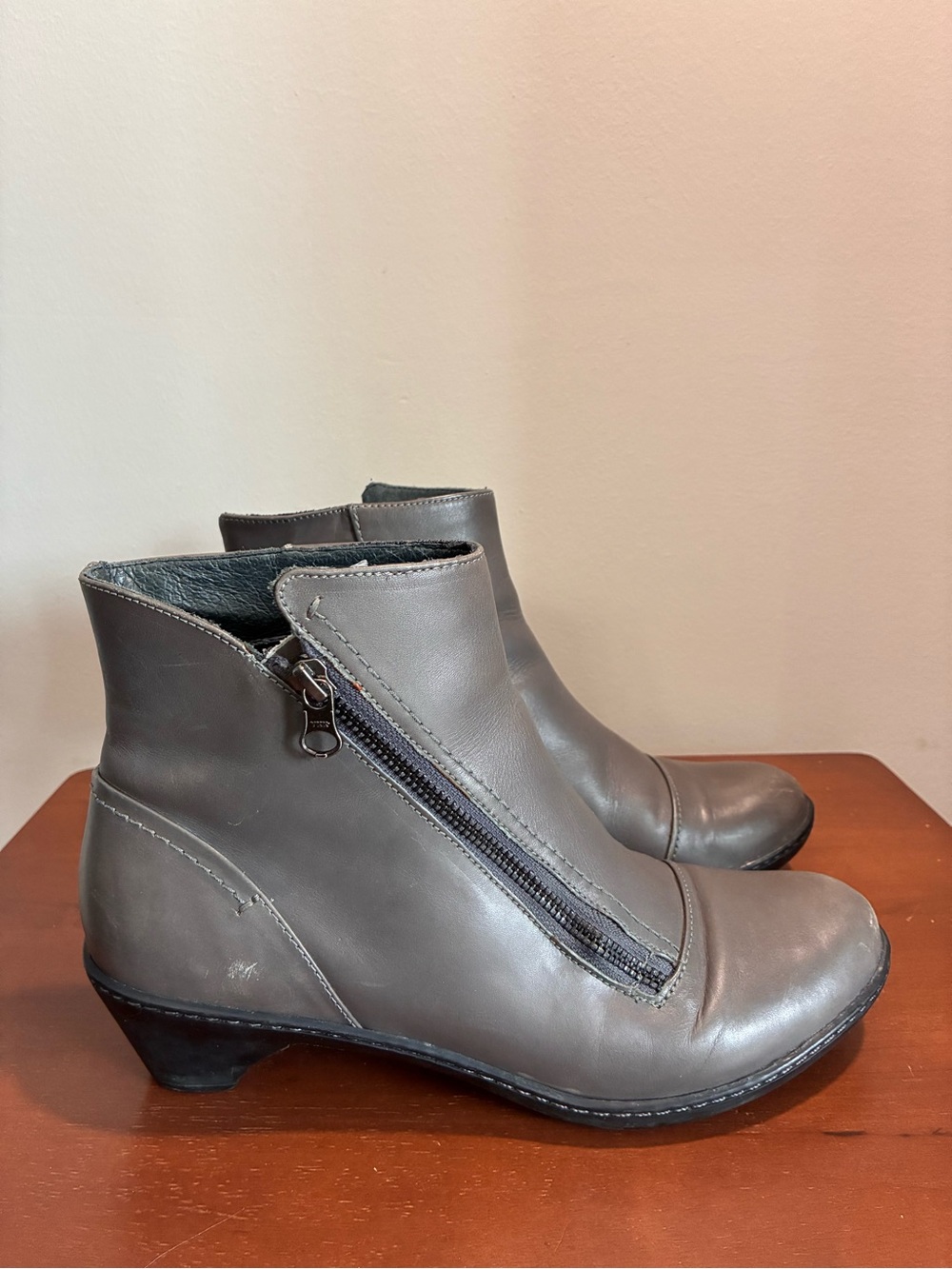DANSKO Womens Billie Leather Ankle Boots Sz 40 Women’s Sz 9.5-10 Burnished Gray - Picture 2 of 14